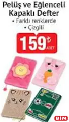 STUDİ PELÜŞ VE EĞLENCELİ KAPAKLI DEFTER ÇİZGİLİ